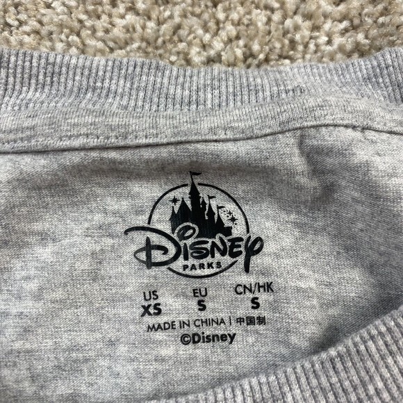 Disney Land Parks Womens New Top XS Gray Embellished Space Mountain Castle - Picture 3 of 8